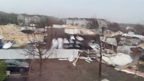 Severe Rain Storm Blows Through New Jersey Marina