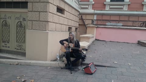 Ukrainian street musician