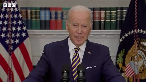 US President Biden announces Russian oil ban over Ukraine conflict - BBC News,