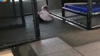 Funny Slide Mishap