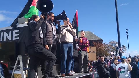 #ISRAEL IS A CRIMINAL STATE!" Pro Palestine March Milwaukee 10/22/23