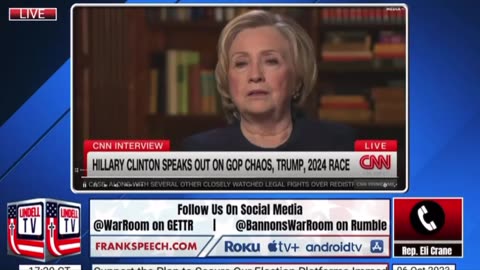 Rep Eli Crane- if Hillary is talking about me I must be doing something right