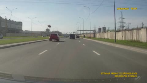 Parachuter Hung up on Light Pole