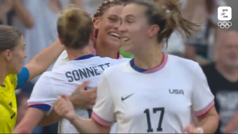 #Paris2024 | Women's Football Highlights | USA 2-1 Australia Group B