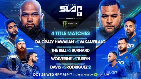 2 Tons Of Super Heavy Weight Hits Power Slap 5 | Power Slap 5 - October 25