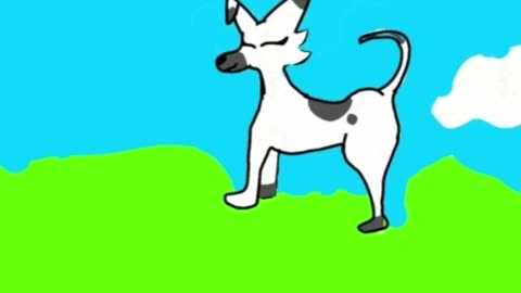 Silly puppy walking animation