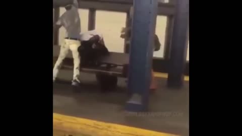 Girls and men's Street fights compilation