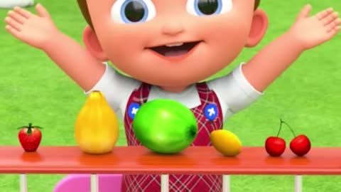 #shorts Cute baby Boy learn Number and Fruits Name | kids education video