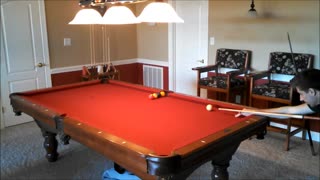 Impress your friends with this billiards trick shot!