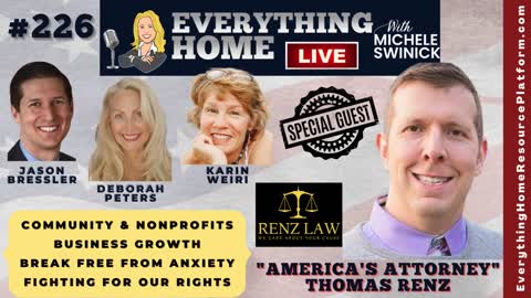 226: Attorney Thomas Renz #1 Freedom Fighter + Community, Business Growth, Anxiety *MUST LISTEN TO*