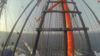 58 meters above the deck