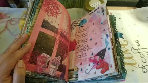 Junk journaling on a budget: Rainy Day