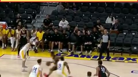 Alondes Williams Makes Nice Move To Get Past Bronny James