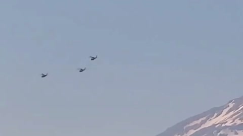 UFOs monitoring helicopters by ECETI ranch August 11,2022