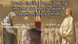 TRUMP FINDING OUT 😝HE’S BEING INDICTED FOR THE CRUCIFIXION & DEATH OF JESUS CHRIST