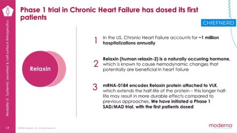 Moderna CEO Stéphane Bancel Announces Phase 1 Clinical Trials Have Begun for Their Heart Failure mRNA Therapy