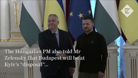 prime minister of Hungary, a close ally of Putin, suddenly flew to Ukraine to speak with Zelensky