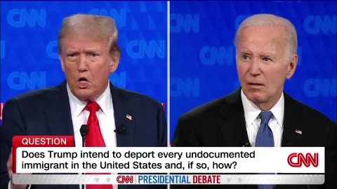 Trump Biden presidential debate cnn part1 6/30/24