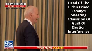 Joe Biden Admits To Election Interference With A Sneer