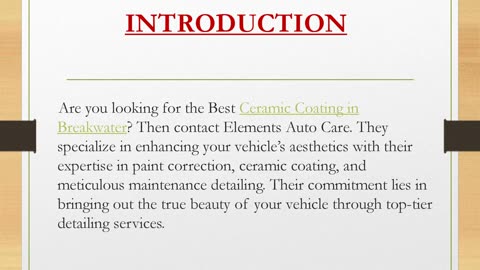 Best Ceramic Coating in Breakwater