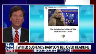 Tucker GOES OFF On Twitter For Babylon Bee Ban