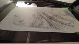 Timelapse: Penciling Page 50 in 12 minutes