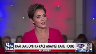 Kari Lake slams Katie Hobbs for "running from the media"