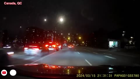 RUNAWAY CAR GOES WRONG WAY WITHOUT A DRIVER