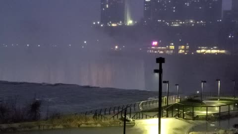 Niagara Falls at night