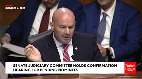 JUST IN- MIKE LEE GRILLS JUDICIAL NOMINEE OVER HIS BELIEFS ON DEI