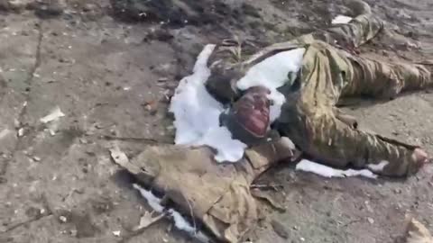 Warning Senstive content, Volnovakha is littered with the bodies of dead Ukrainian soldiers.