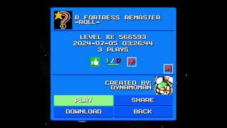 Mega Man Maker Level Highlight: "R Fortress Remaster -Roll-" by DynamoMan