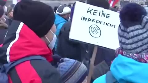 Austria continues to protest today for Freedom