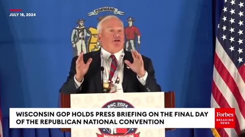 Wisconsin's GOP Delegation Holds Briefing To Kick Off The Republican National Convention's Final Day