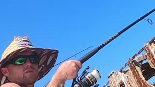 Flounder fishing Kiptopeke concrete ships