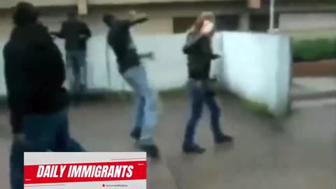 African immigrant slaps white girl in the face after she refuses his perverted