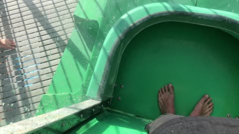 Carnival Spirit Hosts An Adrenaline-Pumping Green Thunder Water Slide