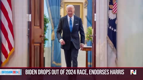 Biden drops out of 2024 presidential race, endorses Harris| NATION NOW ✅