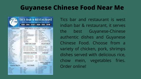 Guyanese Chinese Food Queens NY