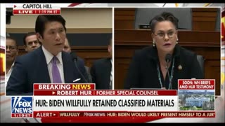 "Joe Biden kept documents based on his (feelings) of precedent" Hur Says illegal