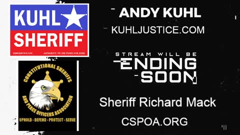 6/8/22 Kuhl Sheriff Show: Sheriff Mack and the CSPOA on the role of the County Sheriff