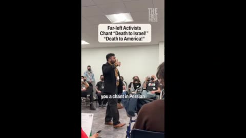 Chants of Death to America at Leftist meeting in Teamsters Building in Chicago