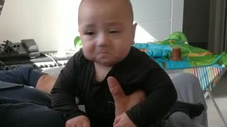 Baby Gets Emotional Over Dad's Specific Sound