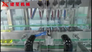 Filling Capping Labeling Production Line 6—nozzle for 500mL Glass Bottled Camellia Oil