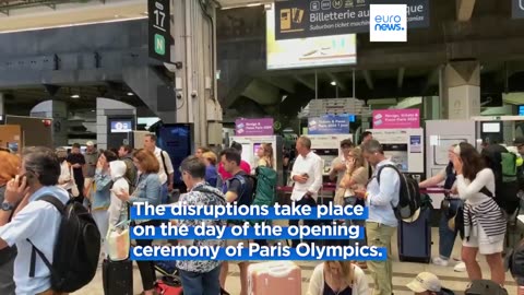 Trains across France halted by coordinated arson attacks ahead of Olympics opening|News Empire ✅