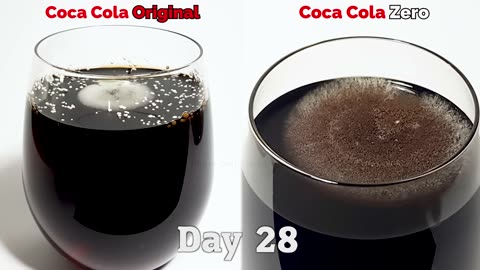 Coke VS Coke Zero - Time lapse