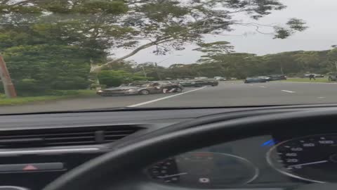 Aftermath of a Tree Falling onto a Car