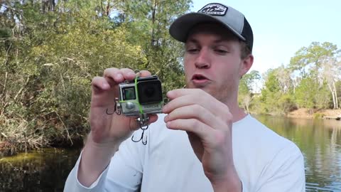 World's FIRST GOPRO FISHING LURE! (Actually Works!) Excellent It Works !!