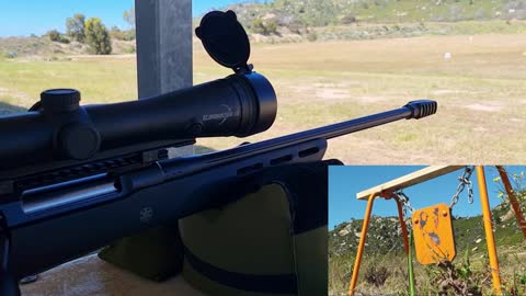 Sauer 100 Pantera 6.5 PRC Bolt Rifle Shooting Horandy 143gr ELD-X at 200m steel target