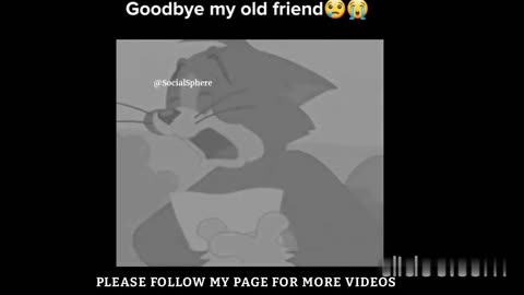 last moment of jerry sad scene|| goodbye to old friend😢😭 #tomandjerry